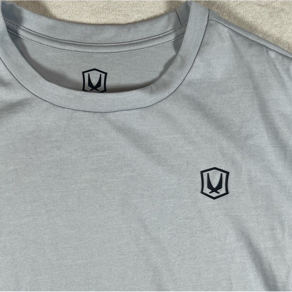 Men’s REDSAND Size Medium Light Blue Short Sleeve Performance Shirt - Picture 3 of 8